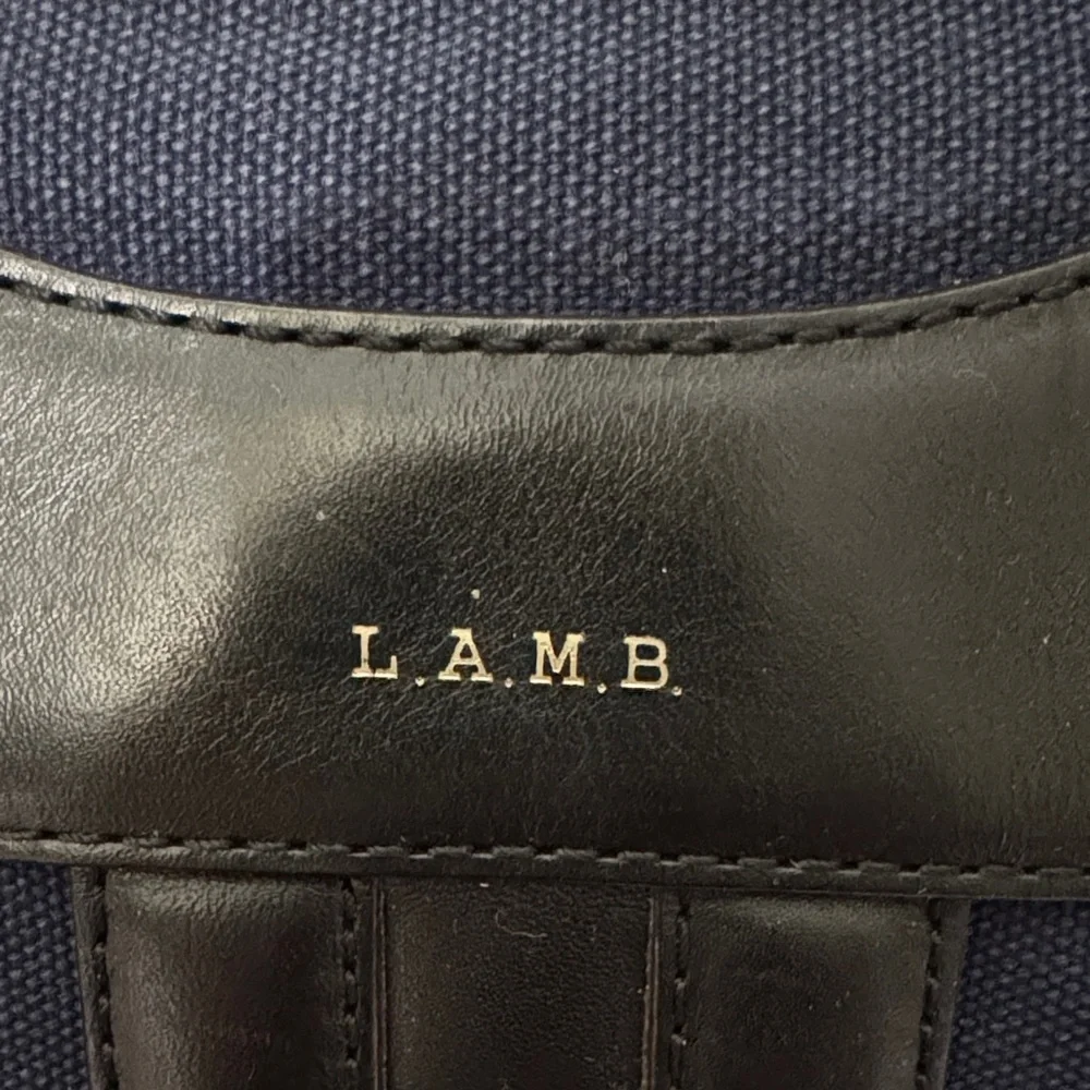 L.A.M.B. Gwen Stefani Canvas and Leather Satchel EUC RARE - Picture 2 of 16